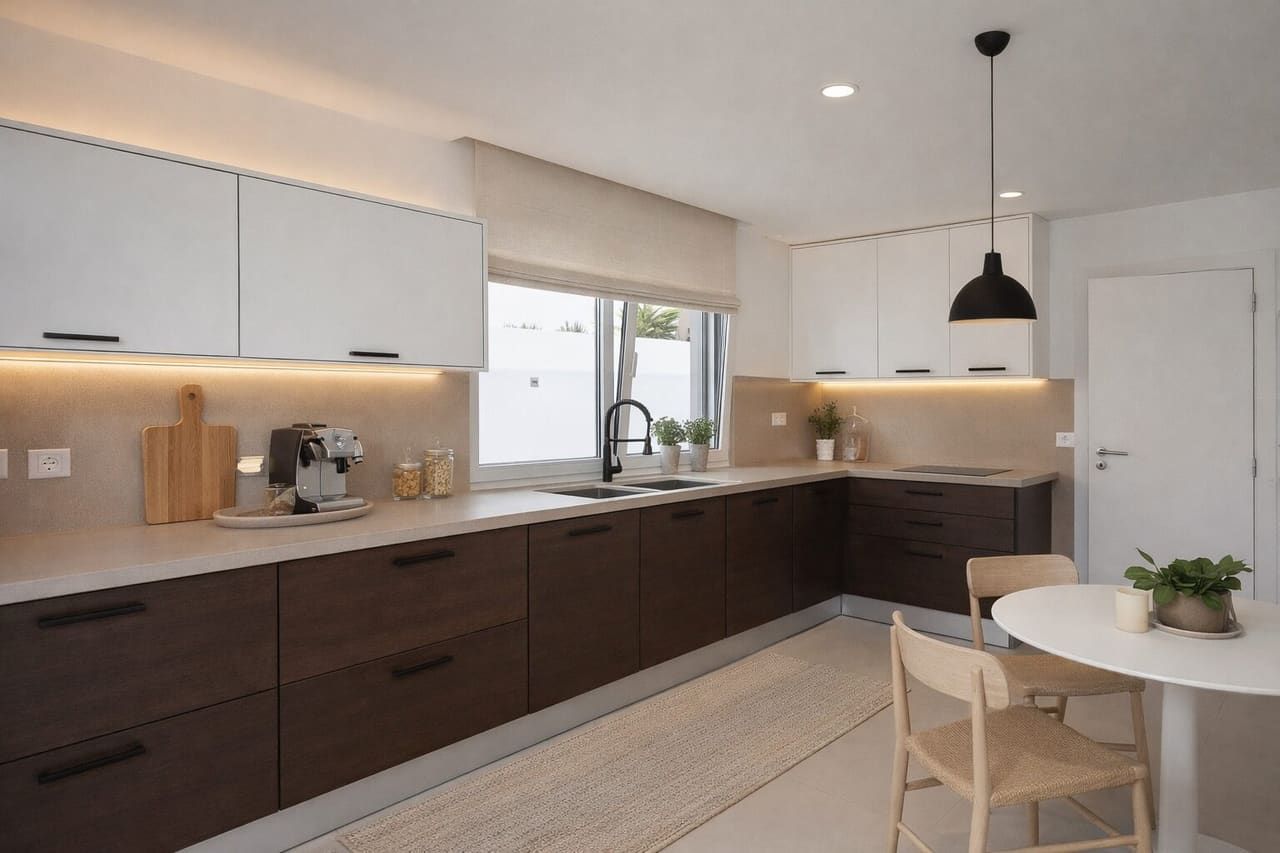 Interior de habitação financiada com crédito