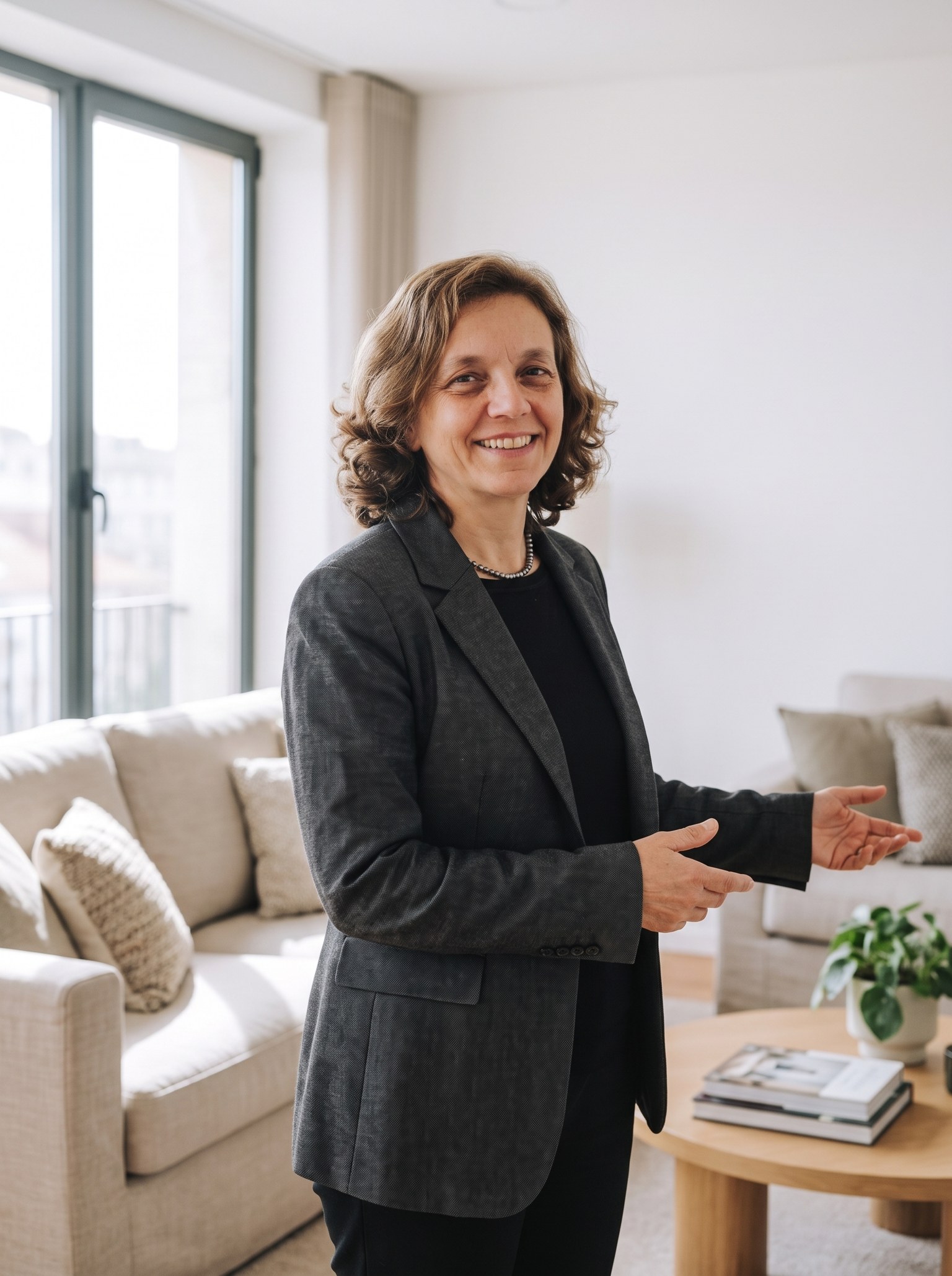 Teresa Almeida a preparar um imóvel com Home Staging